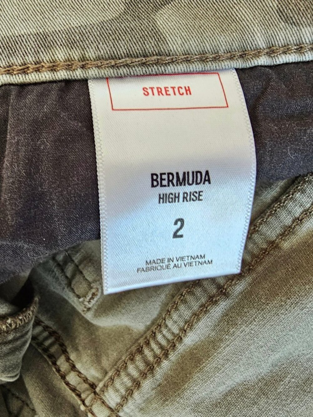 Express Camo Green Bermuda Shorts - Picture 4 of 7